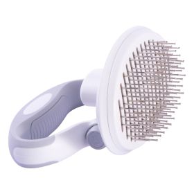 Pet Life 'Gyrater' Travel Self-Cleaning Swivel Grooming Pet Pin Brush