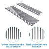 2 Pack Dog Combs with Rounded Ends Stainless Steel Teeth; Cat Comb for Removing Tangles and Knots; Professional Grooming Tool for Long and Short Haire