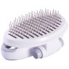 Pet Life 'Gyrater' Travel Self-Cleaning Swivel Grooming Pet Pin Brush