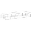 Dog Kennel Silver 129.2 ft¬≤ Steel