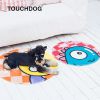 Touchdog Cartoon Crabby Tooth Monster Rounded Cat and Dog Mat