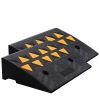 VEVOR Rubber Curb Ramp 2 Pack, 5" Rise Height Heavy-Duty 33069 lbs/15 T Capacity Threshold Ramps, Driveway Ramps with Stable Grid Structure for Cars