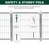 16 Panels Dog Playpen for outdoor,yard,camping,24"Height dog fence with 2 doors.