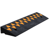 VEVOR Rubber Curb Ramp 3.7" Rise Height Sidewalk Curb Ramp, 10" Width 39.4" Length Driveway Ramp for Curb, 15T Heavy Duty Rubber Ramp for Forklifts