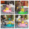 Interactive Cat Toy Ball Pets Cats Puzzle Spinning Track with Plush Balls Feather Teaser Kitten Toys Game Catnip Ball Toy