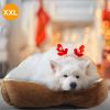 Pet Dog Bed Soft Warm Fleece Puppy Cat Bed Dog Cozy Nest Sofa Bed Cushion Mat XXL Size