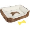 Pet Dog Bed Soft Warm Fleece Puppy Cat Bed Dog Cozy Nest Sofa Bed Cushion Mat XXL Size