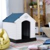 Dog House Made of Plastic with Ventilation System and Fastening Device